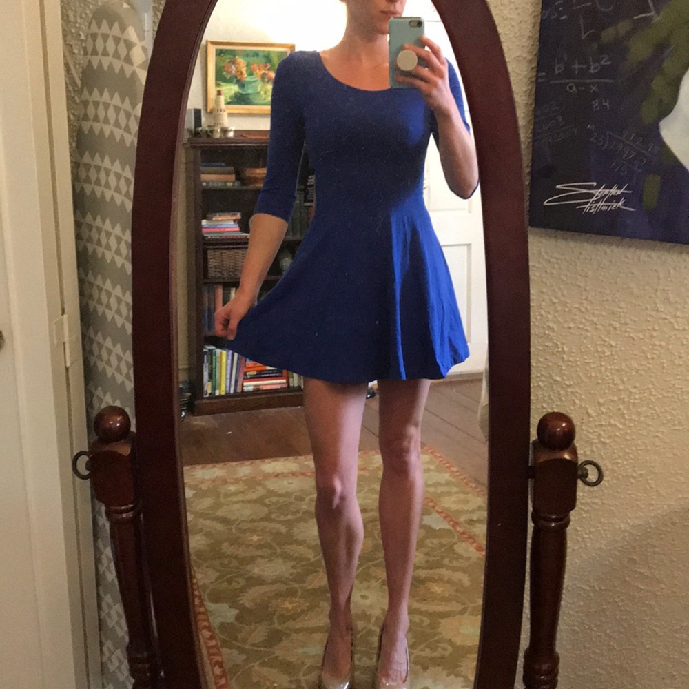 Blue A-like Dress
